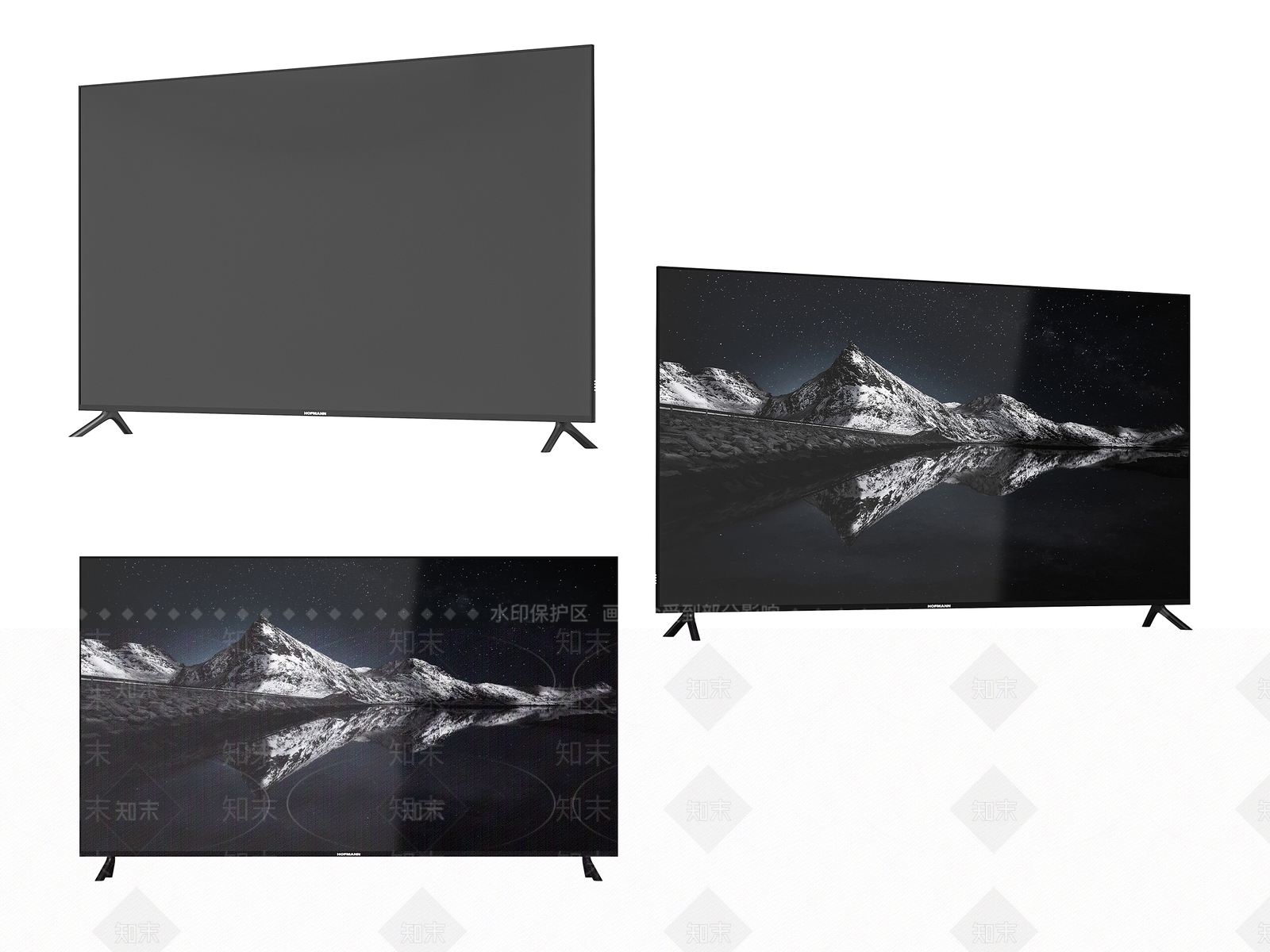 现代简约电视机3D模型下载【ID:1161021924】