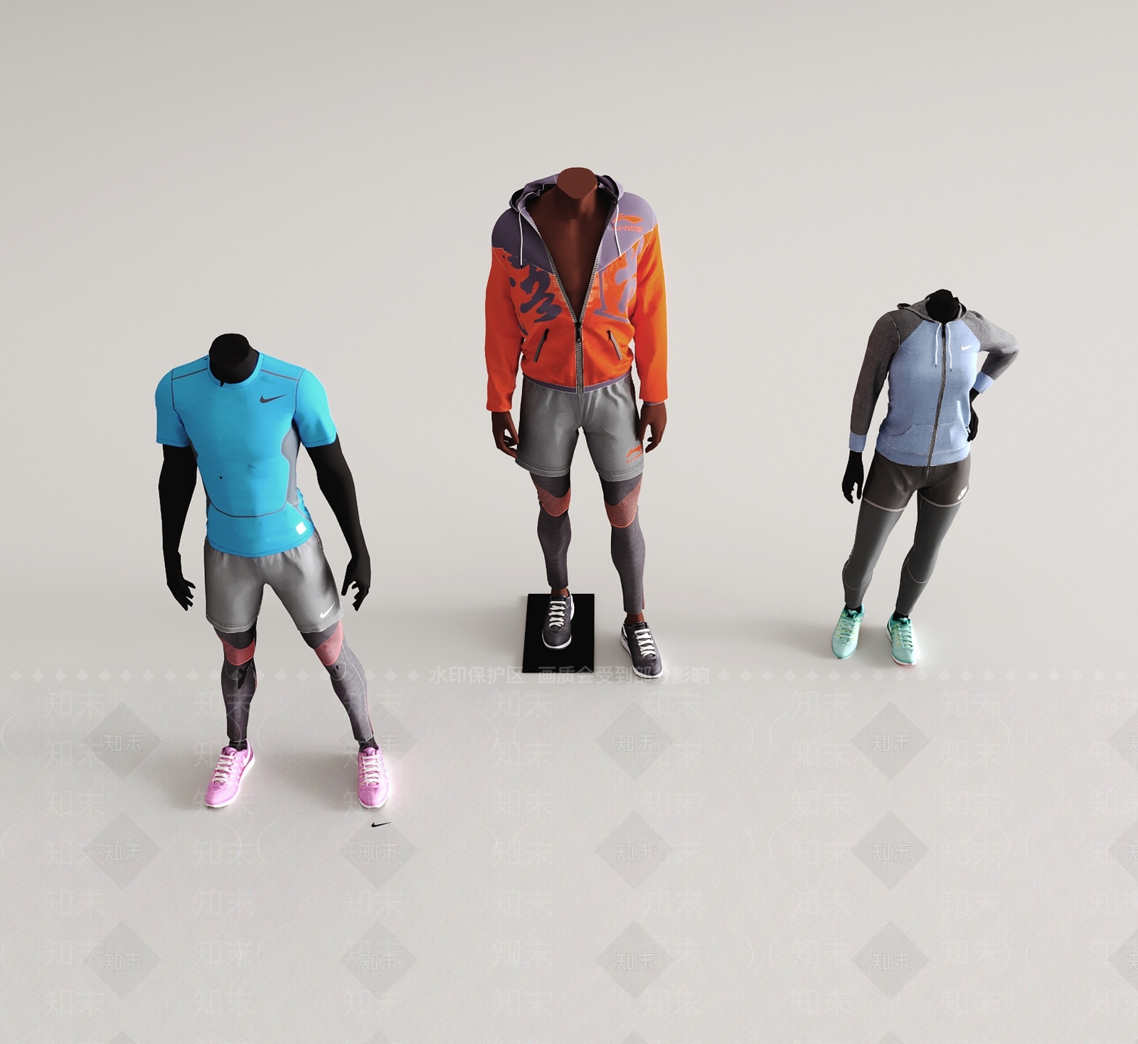 现代运动服3D模型下载【ID:1161024291】