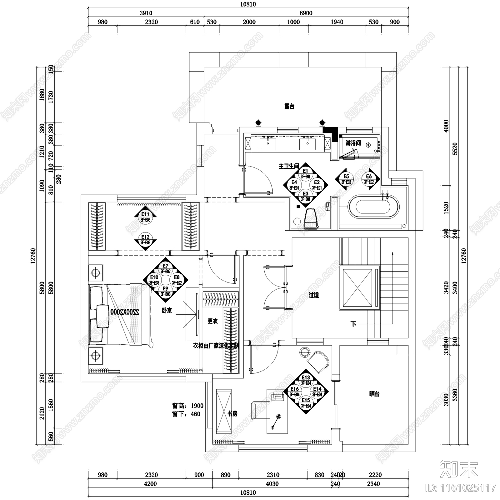 新中式三层别墅室内家装cad施工图下载【ID:1161025117】