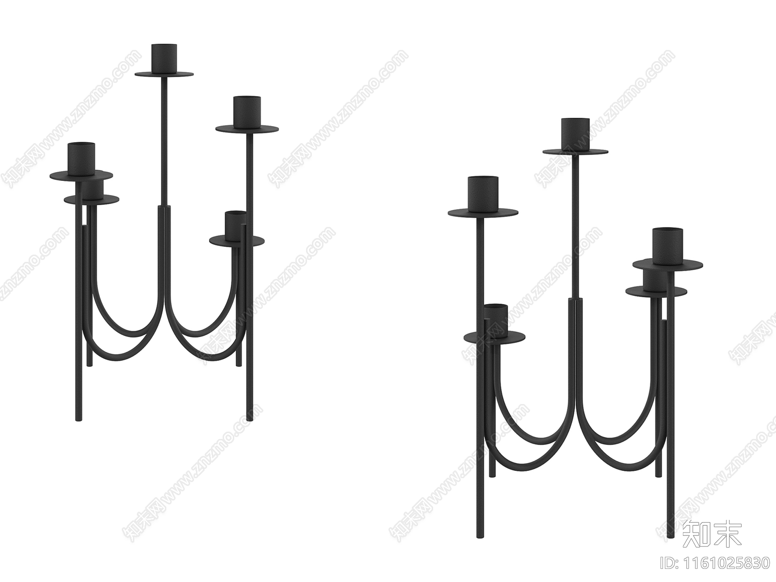 现代简约蜡烛壁灯3D模型下载【ID:1161025830】