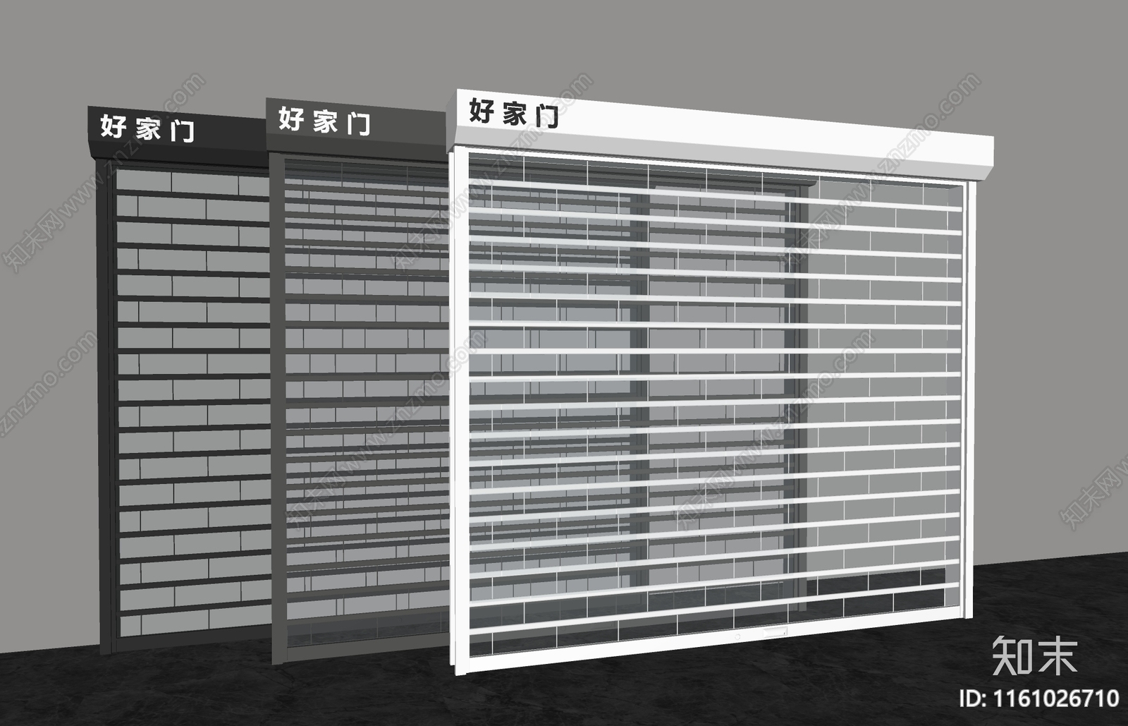现代卷帘门SU模型下载【ID:1161026710】