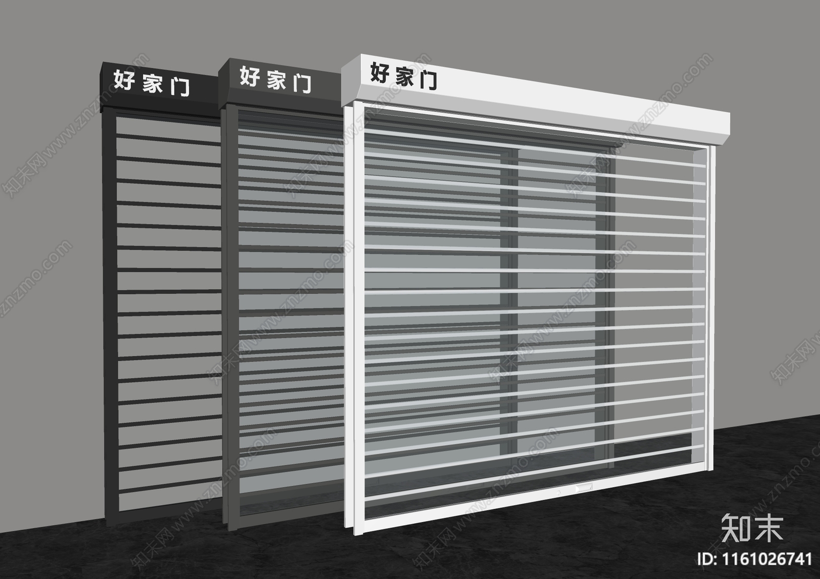 现代卷帘门SU模型下载【ID:1161026741】