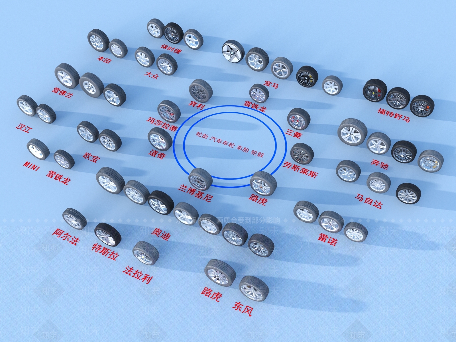 轮胎3D模型下载【ID:1161029459】