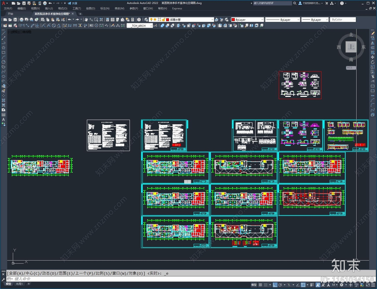 某医院洁净手术室净化空调图施工图下载【ID:1161034158】