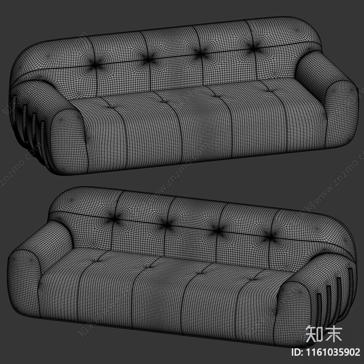 现代双人沙发3D模型下载【ID:1161035902】