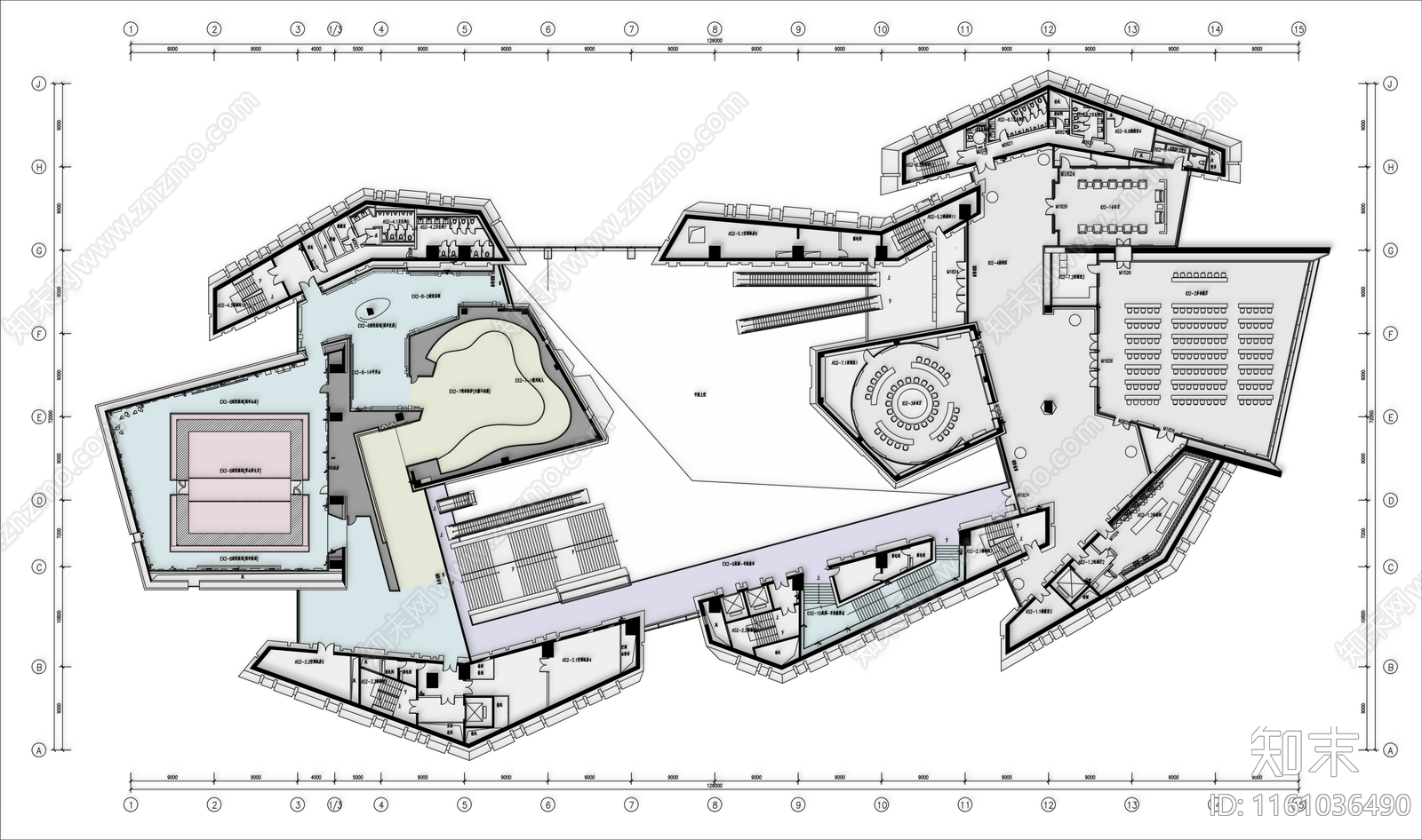 黄山城市展示馆2F施工图下载【ID:1161036490】