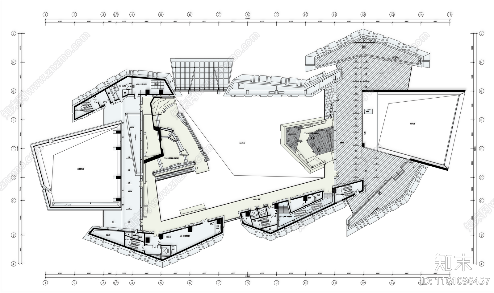 黄山城市展示馆3F施工图下载【ID:1161036457】