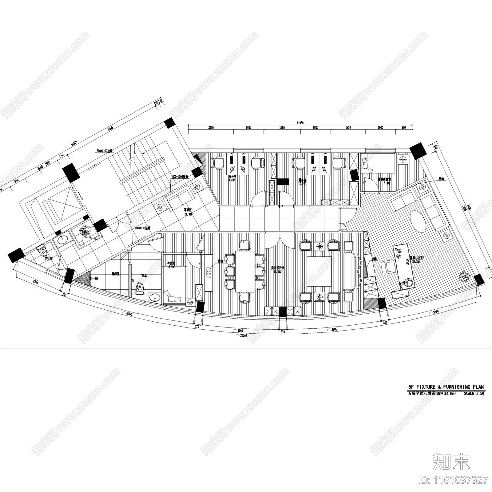 现代简约中茂岱湖城营销中心售楼处办公楼室内工装cad施工图下载【ID:1161037327】