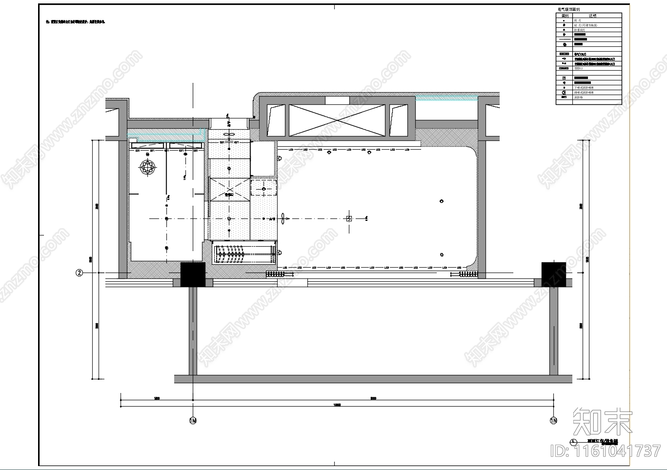 大床房平立大样cad施工图下载【ID:1161041737】