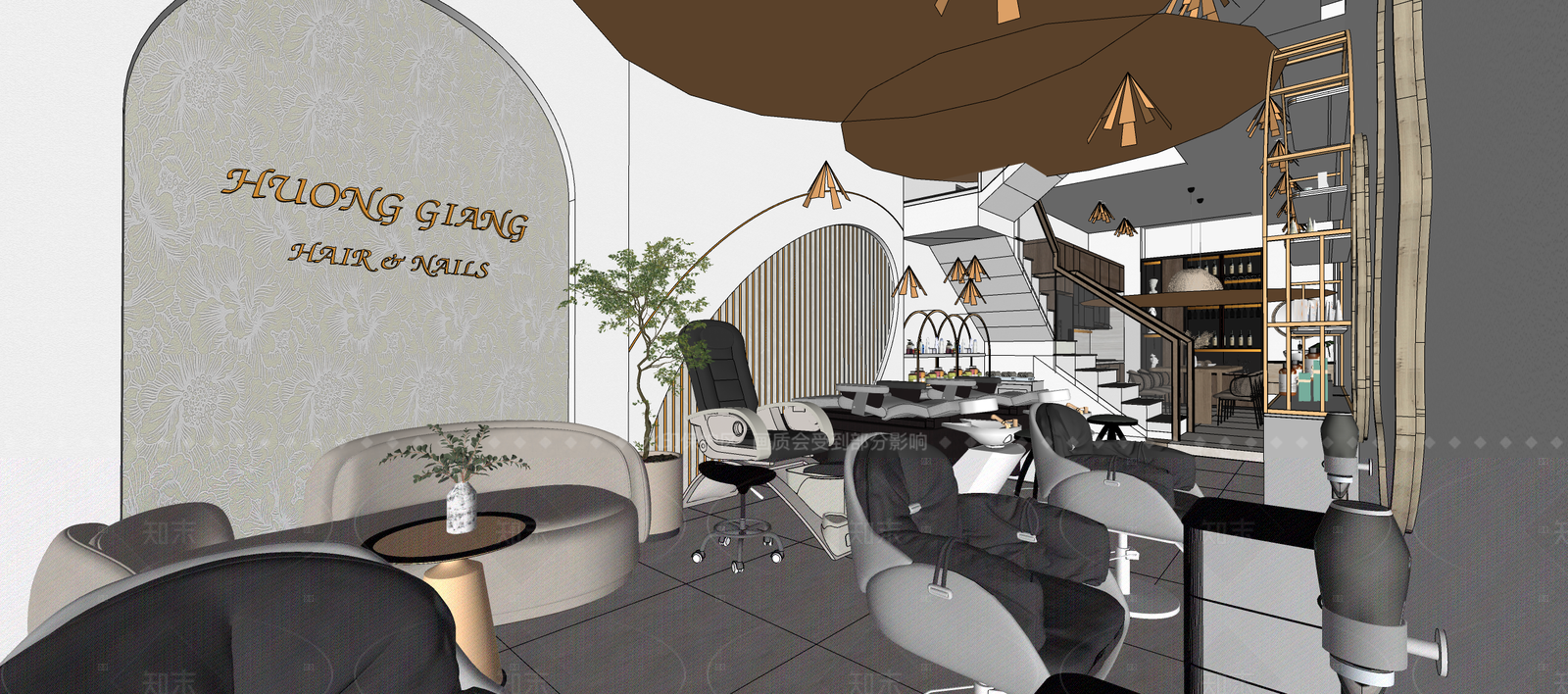 现代理发店SU模型下载【ID:1215947614】