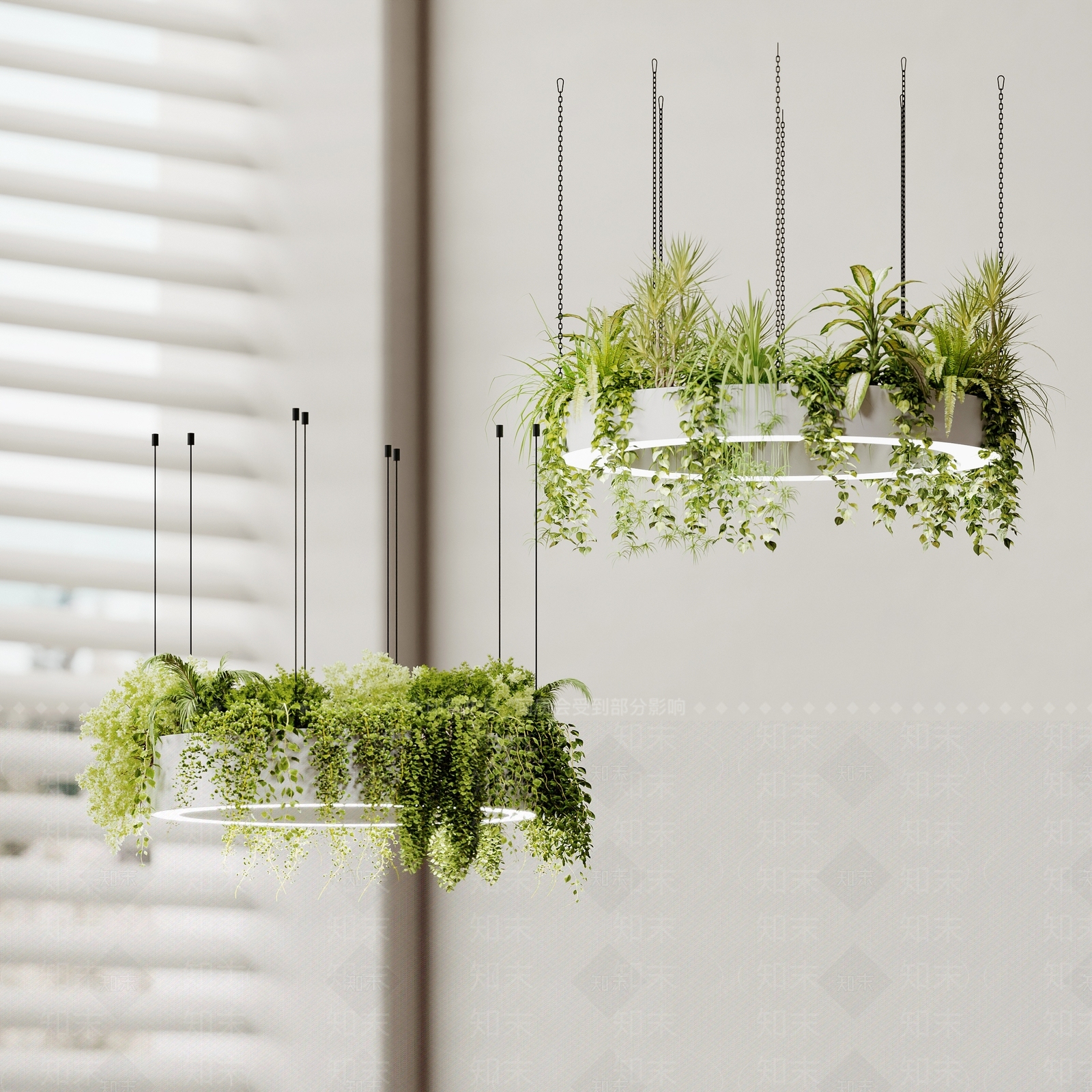 现代植物吊灯3D模型下载【ID:1161045277】