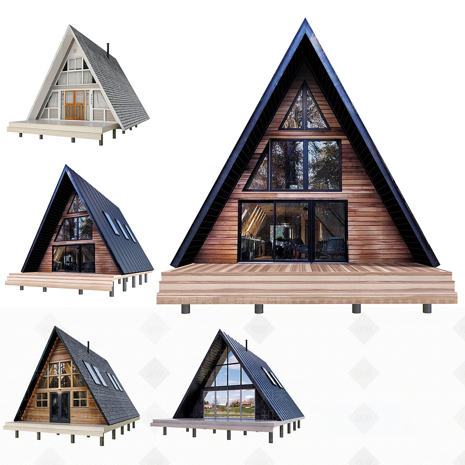 现代木屋3D模型下载【ID:1161045118】