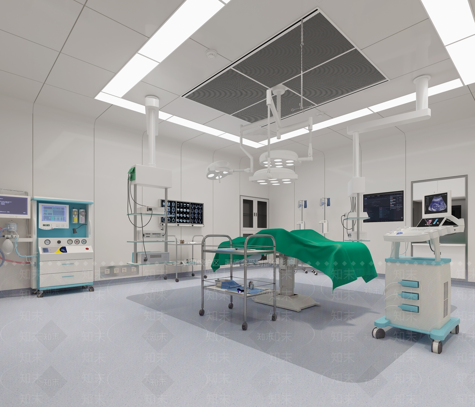 现代医院手术室3D模型下载【ID:1161046898】