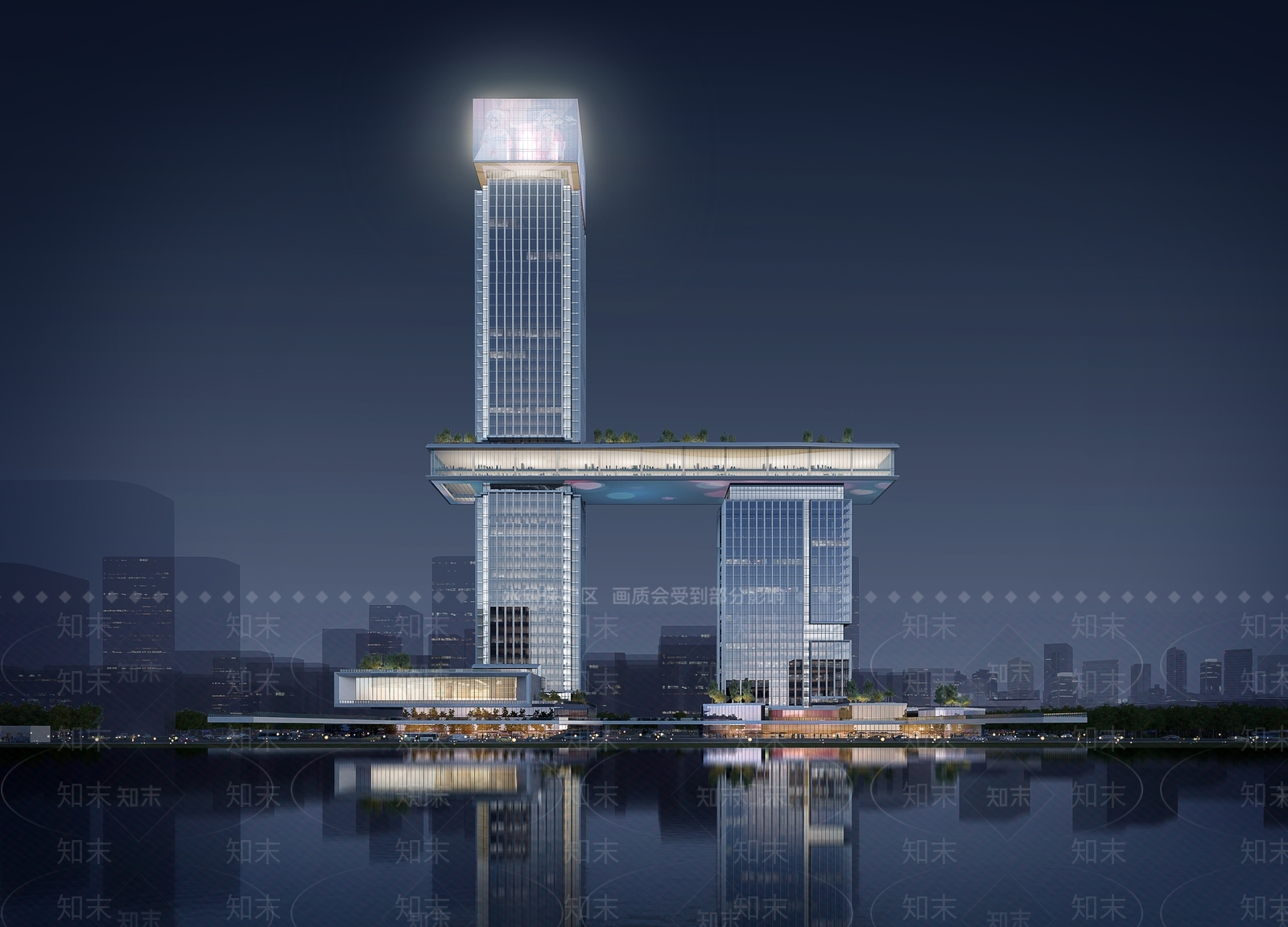 现代高层办公楼3D模型下载【ID:1161052327】
