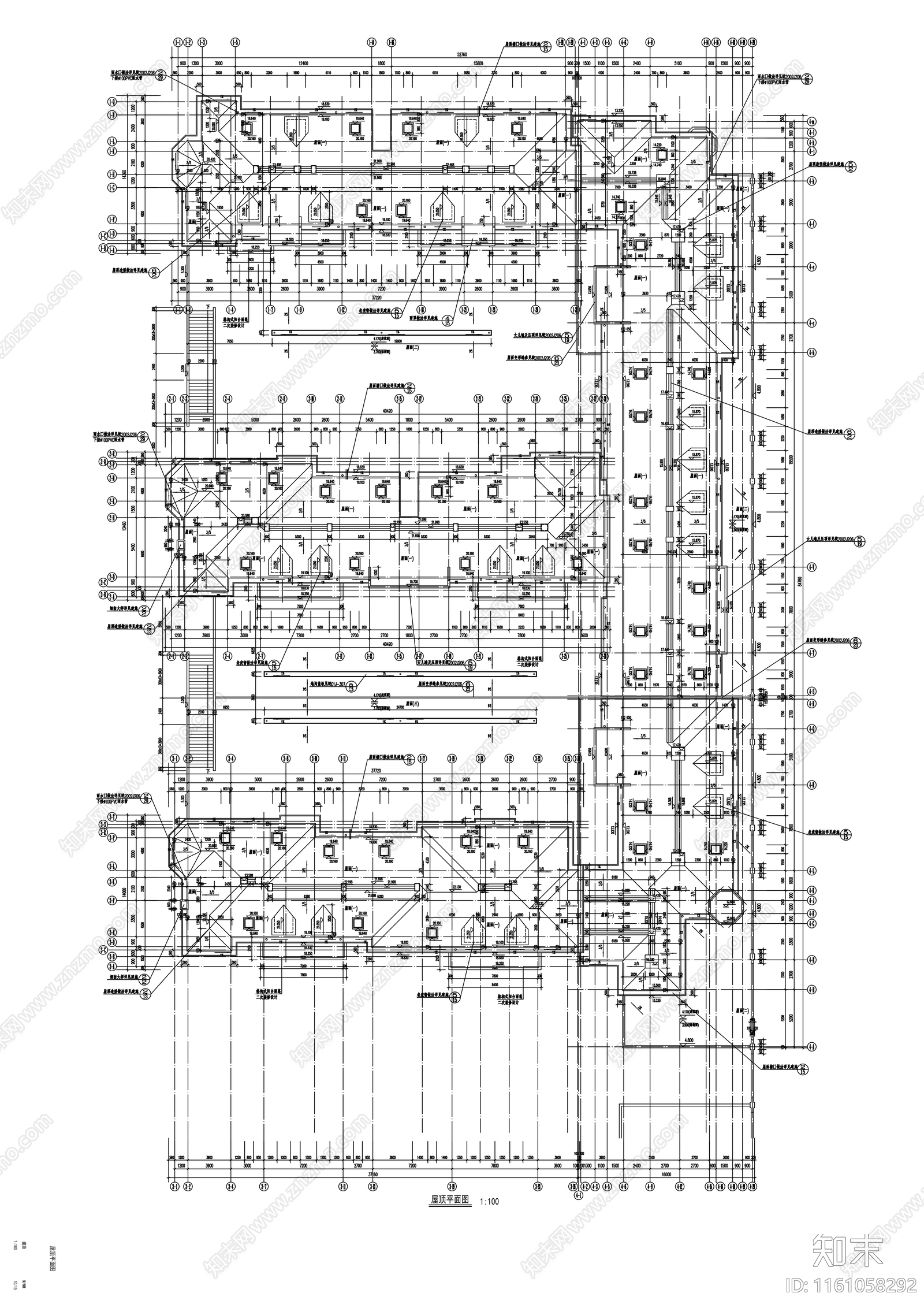 六层E型联体住宅楼建施工图下载【ID:1161058292】