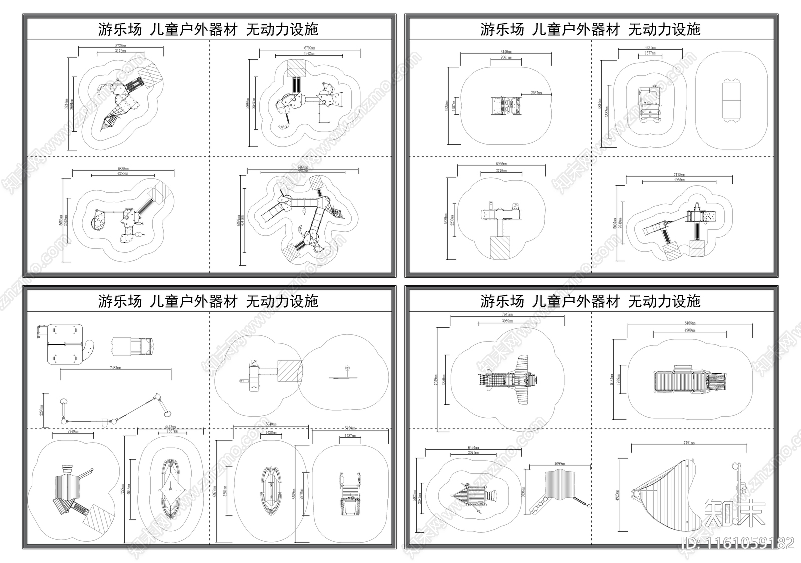 户外大型滑梯施工图下载【ID:1161059182】