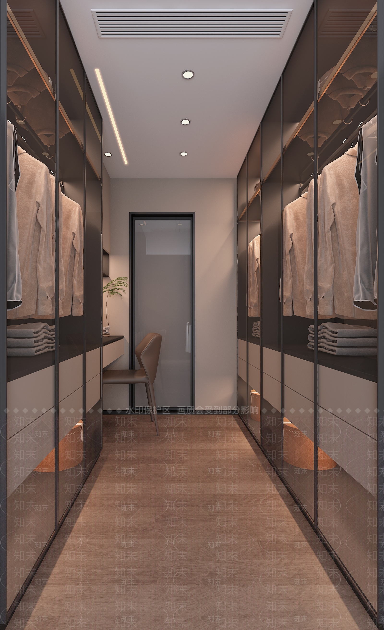 现代衣帽间3D模型下载【ID:1161060225】