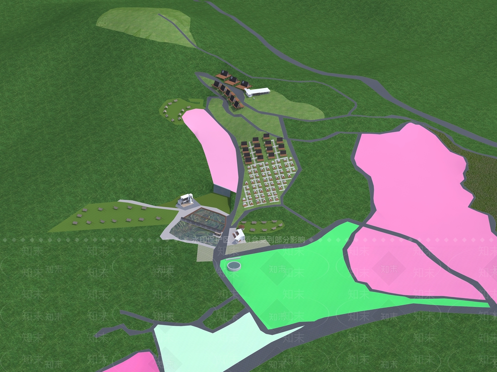 现代旅游休闲露营基地3D模型下载【ID:1161063943】