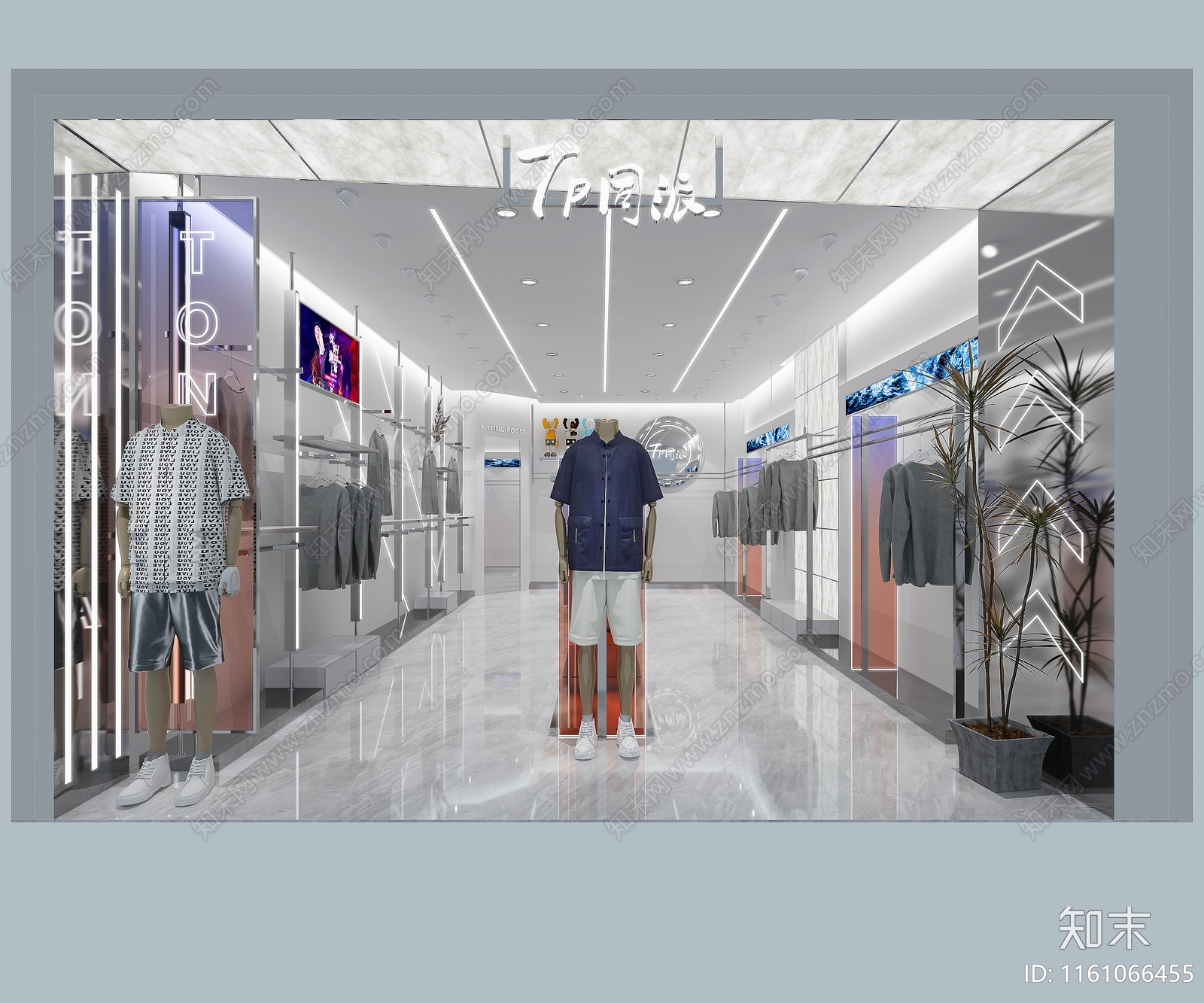 现代服装店3D模型下载【ID:1161066455】