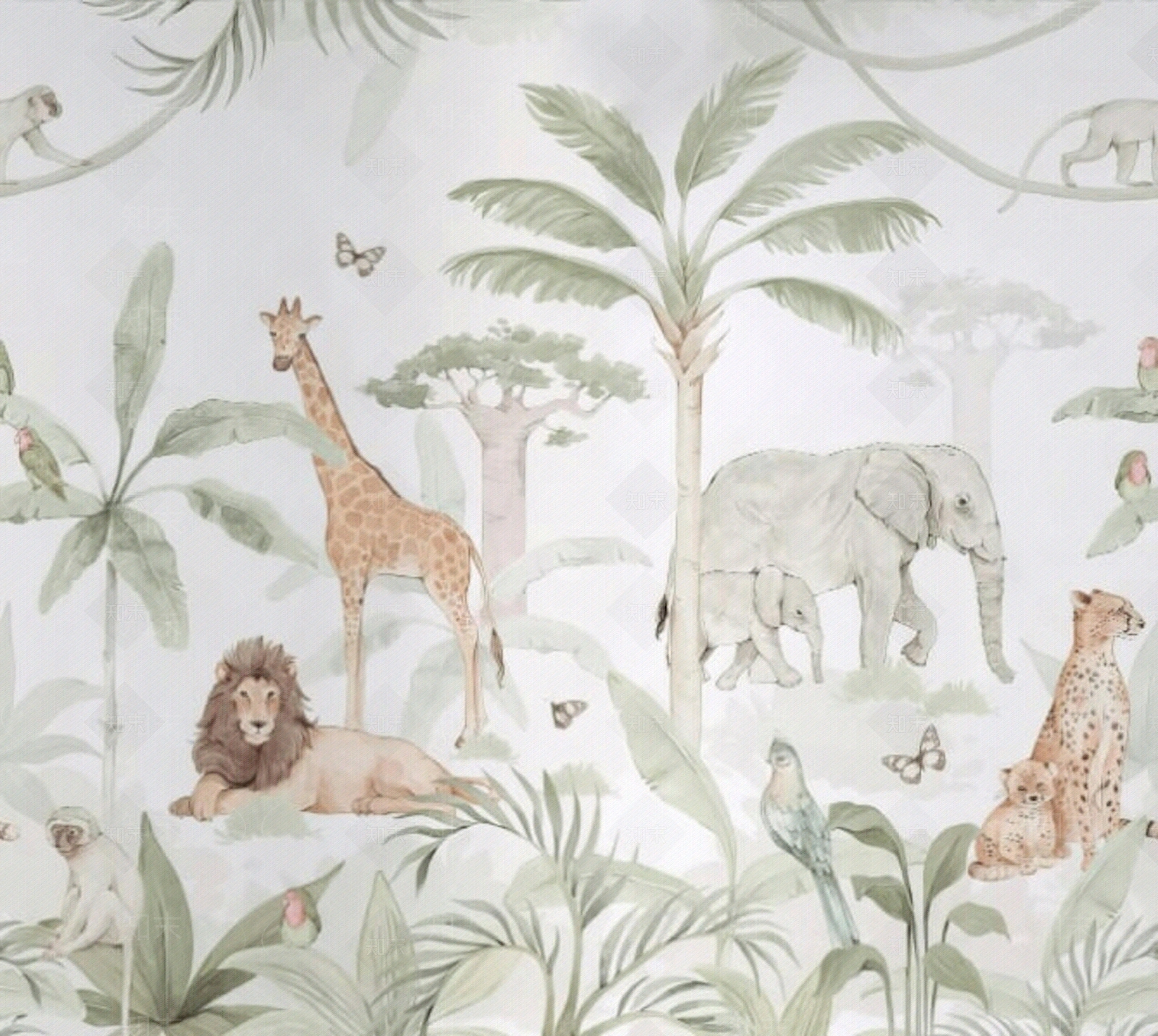 卡通壁纸儿童房壁纸贴图下载【ID:1161070262】