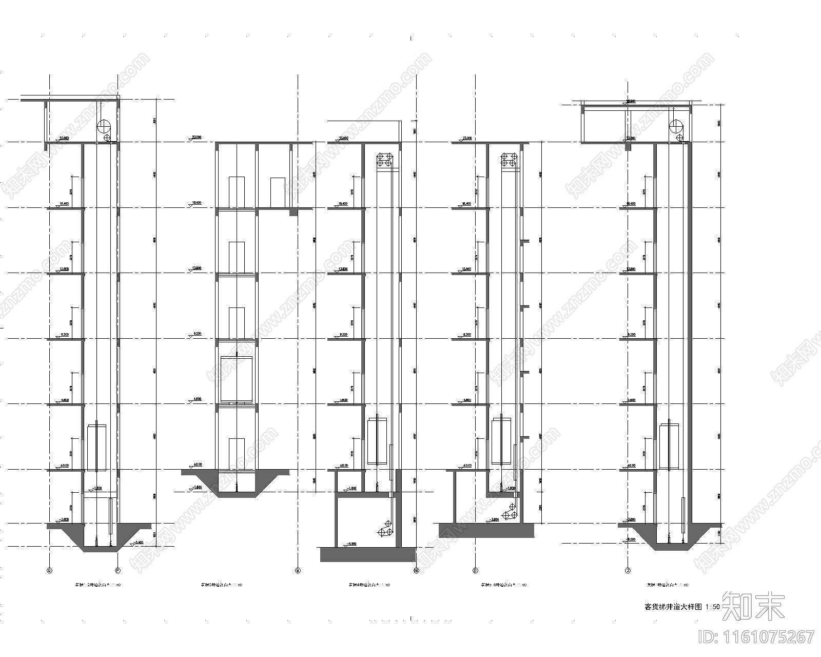 电梯cad施工图下载【ID:1161075267】