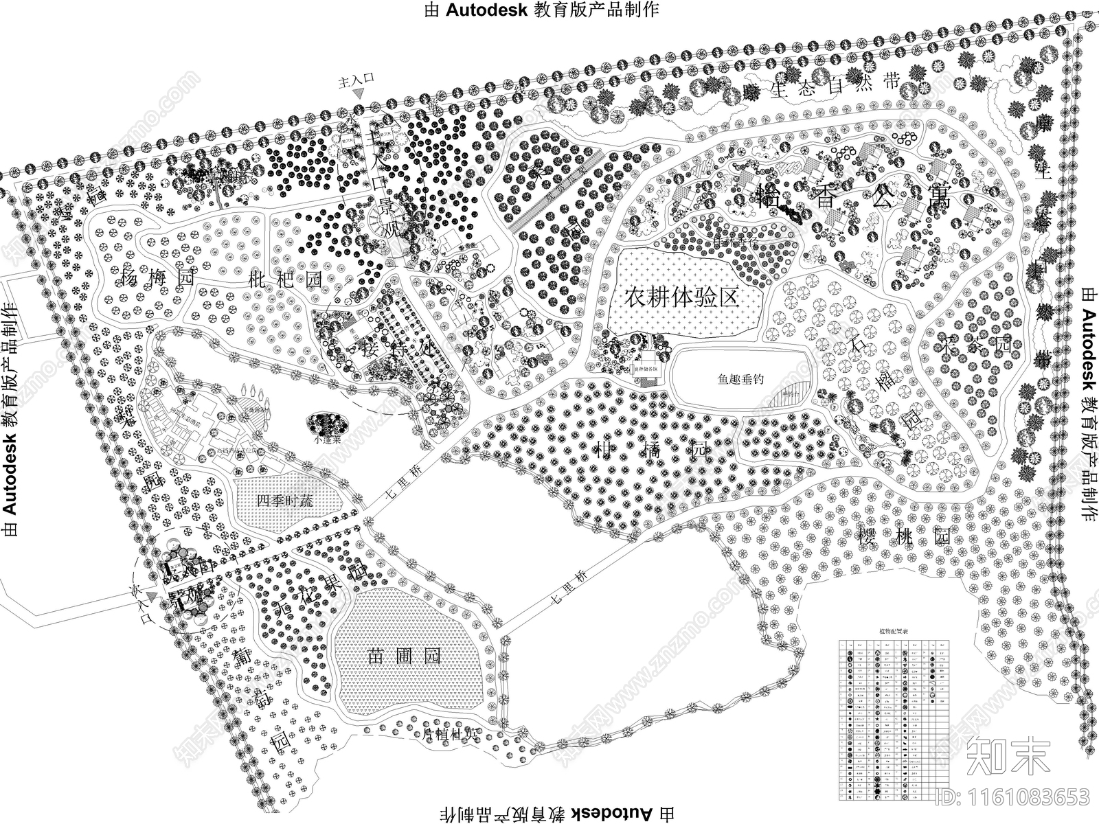 25套乡村生态农庄农业果蔬观光园设计施工图下载【ID:1161083653】