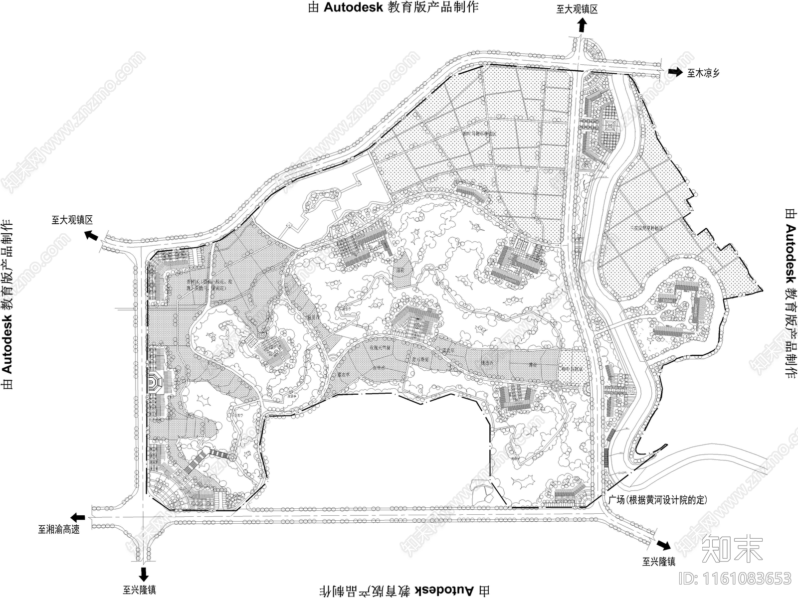 25套乡村生态农庄农业果蔬观光园设计施工图下载【ID:1161083653】