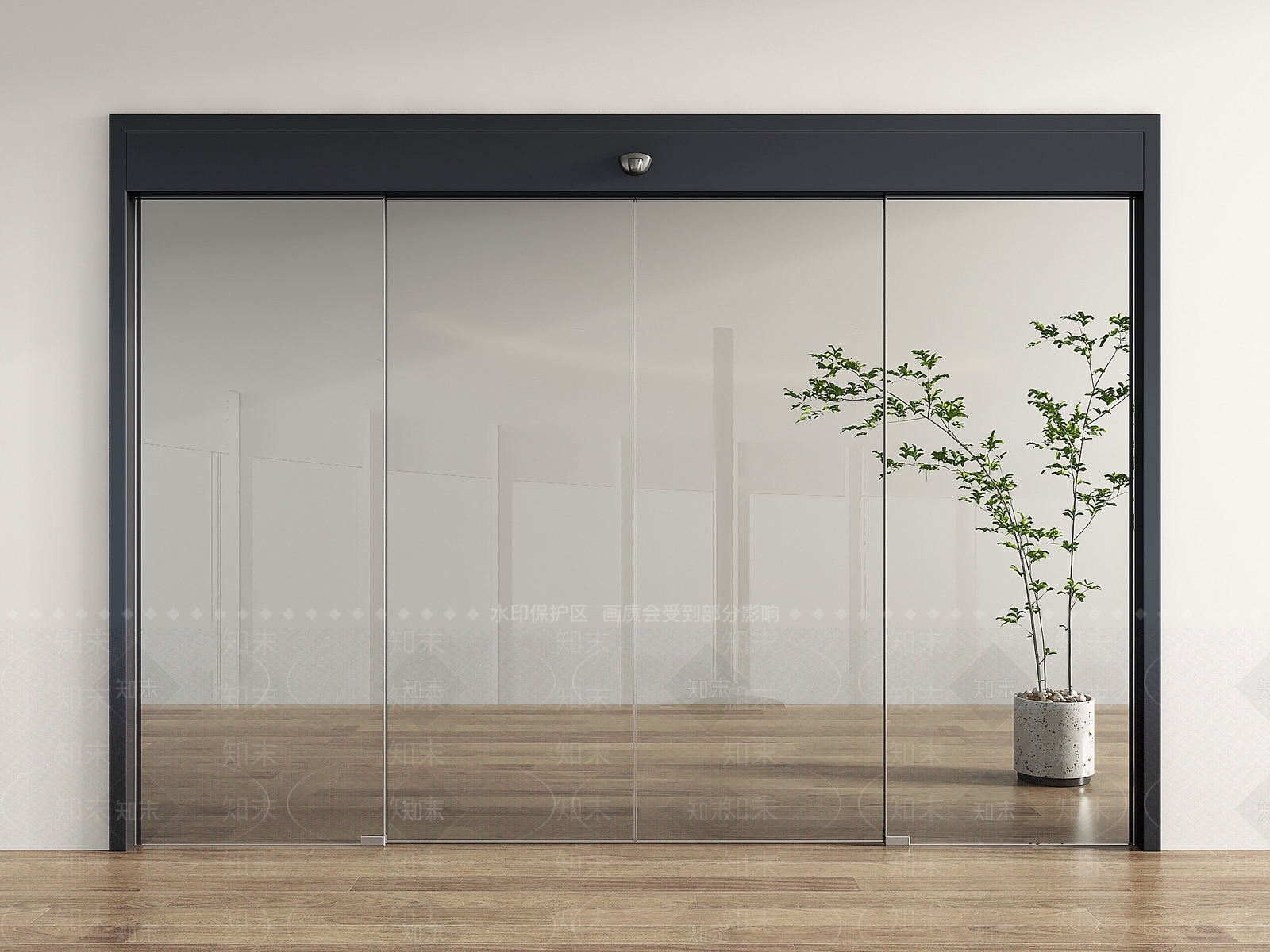 现代电动门3D模型下载【ID:1161083681】