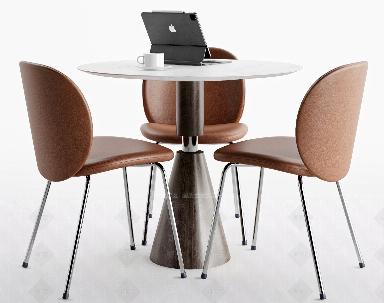 现代洽谈桌椅组合3D模型下载【ID:1161084312】