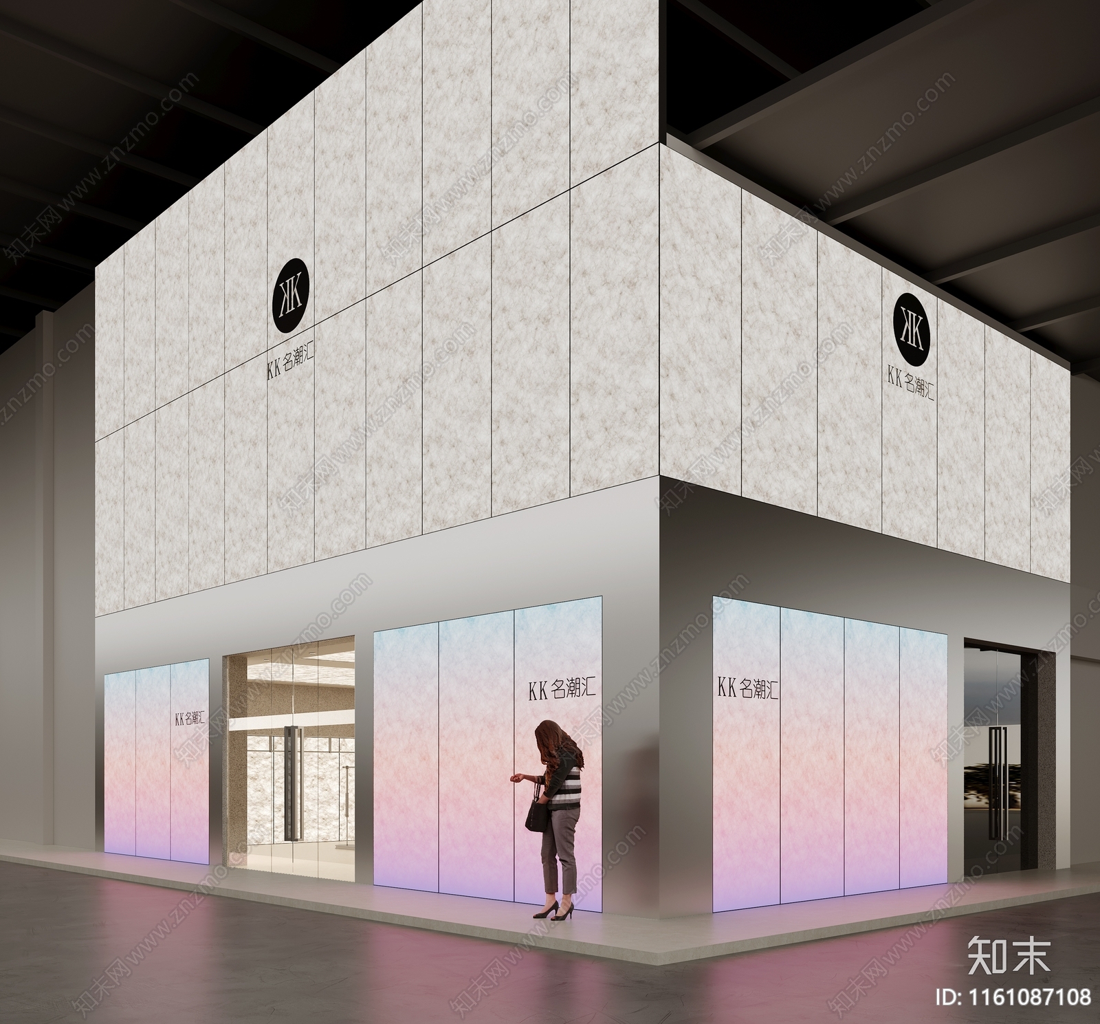 现代男装服装店SU模型下载【ID:1161087108】
