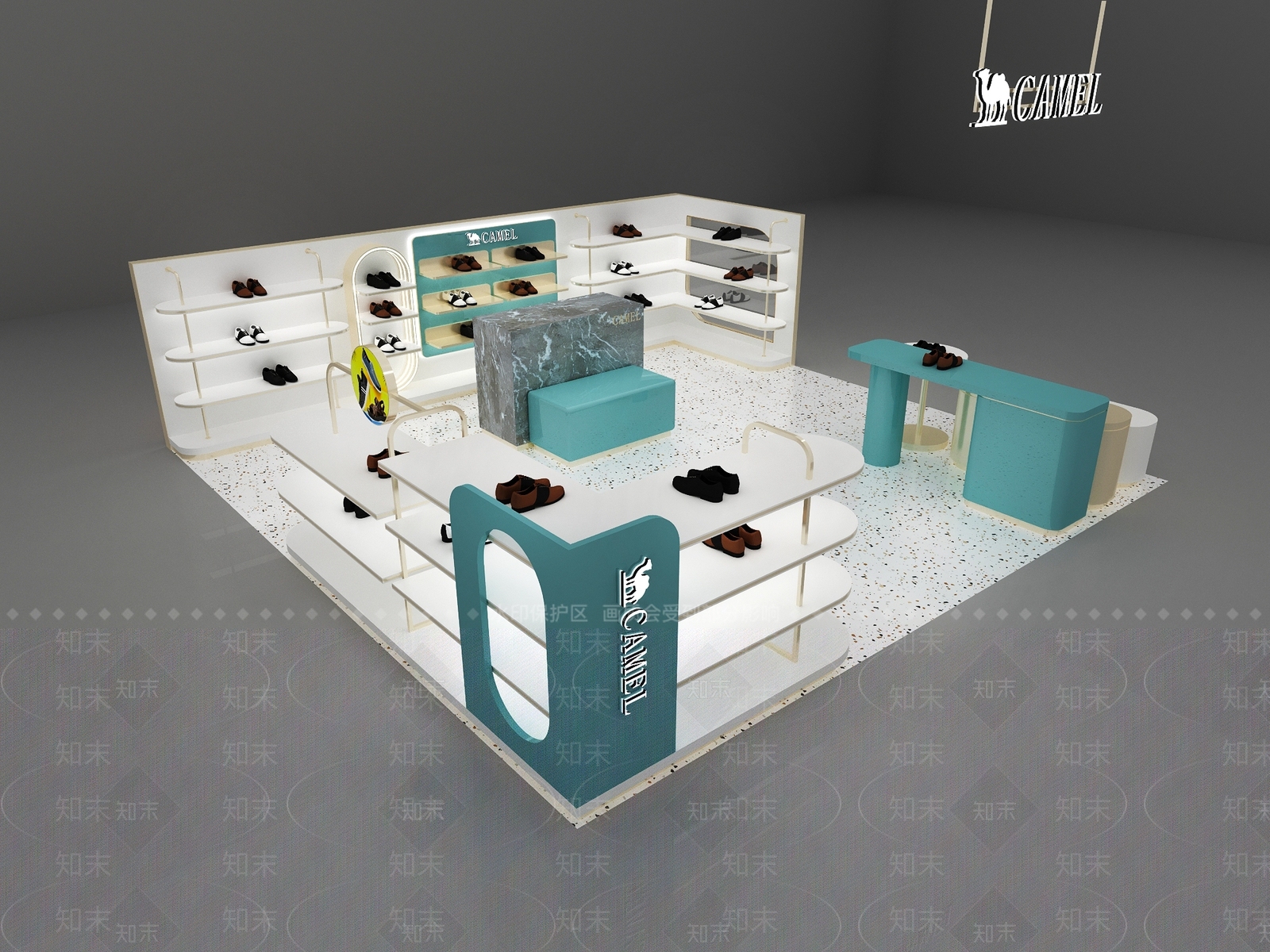 现代鞋店3D模型下载【ID:1161089984】