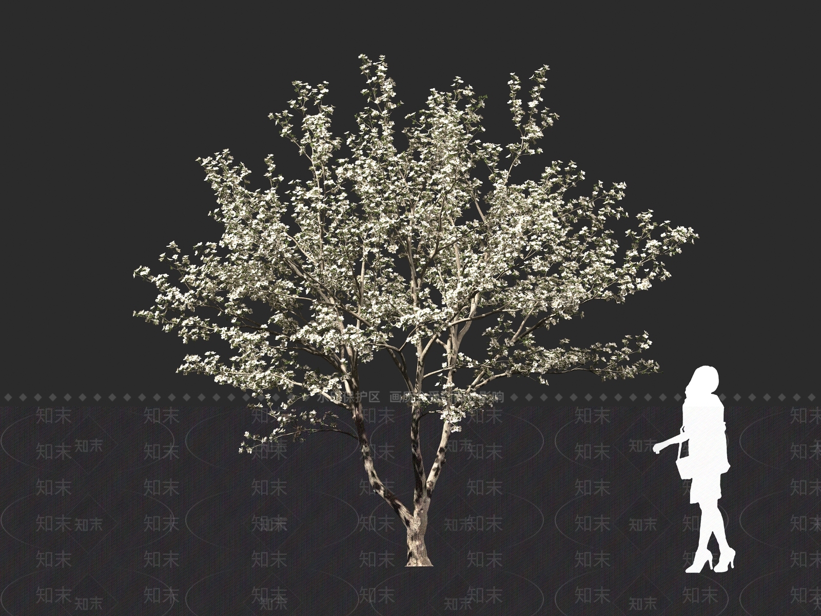 现代乔木3D模型下载【ID:1161093667】