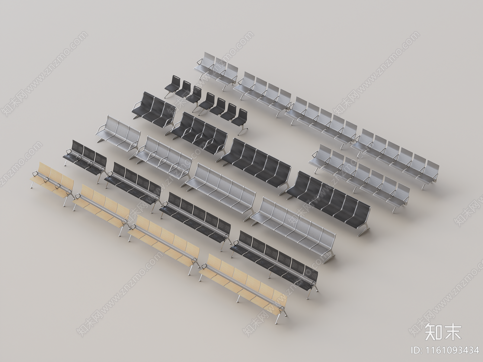 现代公共座椅SU模型下载【ID:1161093434】