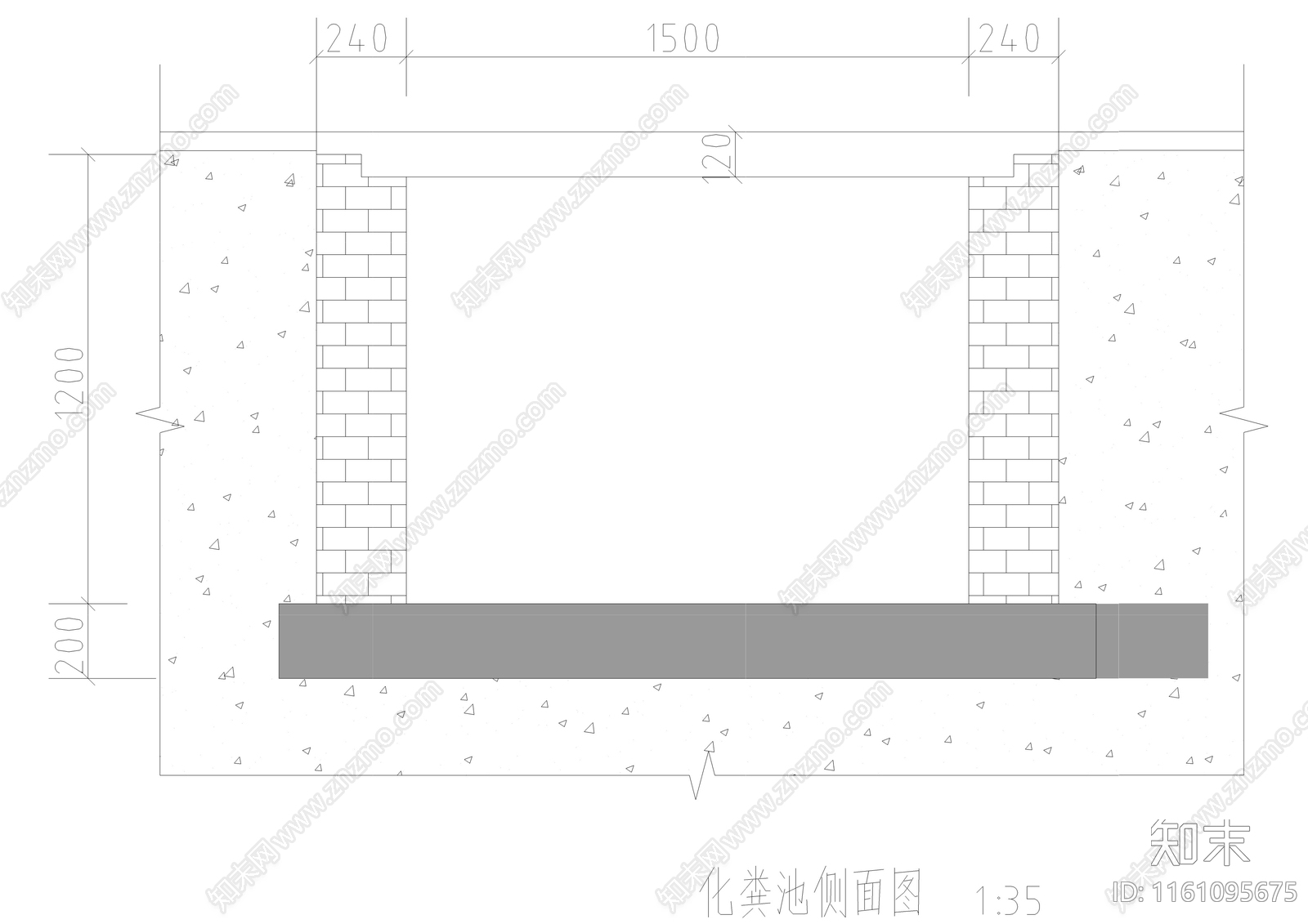 化粪池cad施工图下载【ID:1161095675】