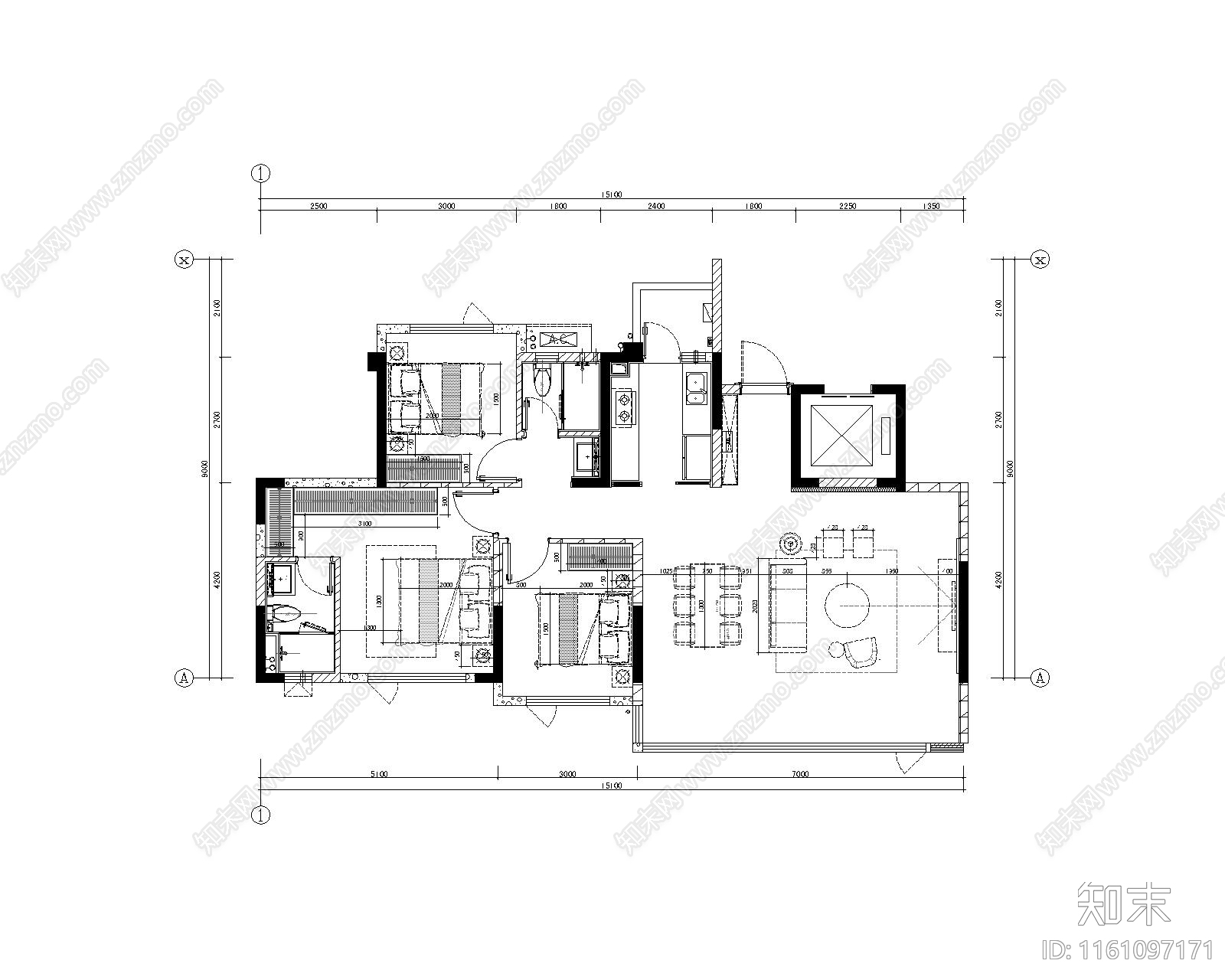 天府云璟施工图下载【ID:1161097171】