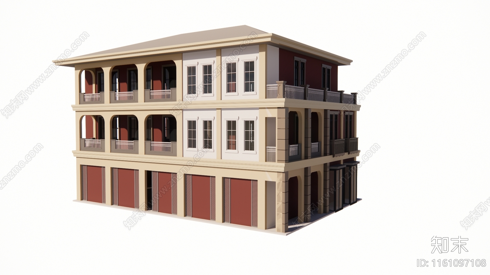 现代南洋风格建筑SU模型下载【ID:1161097108】