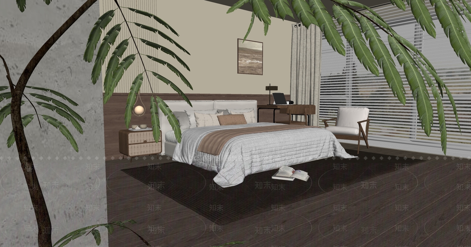 风景装饰挂画挂画SU模型下载【ID:1227354744】
