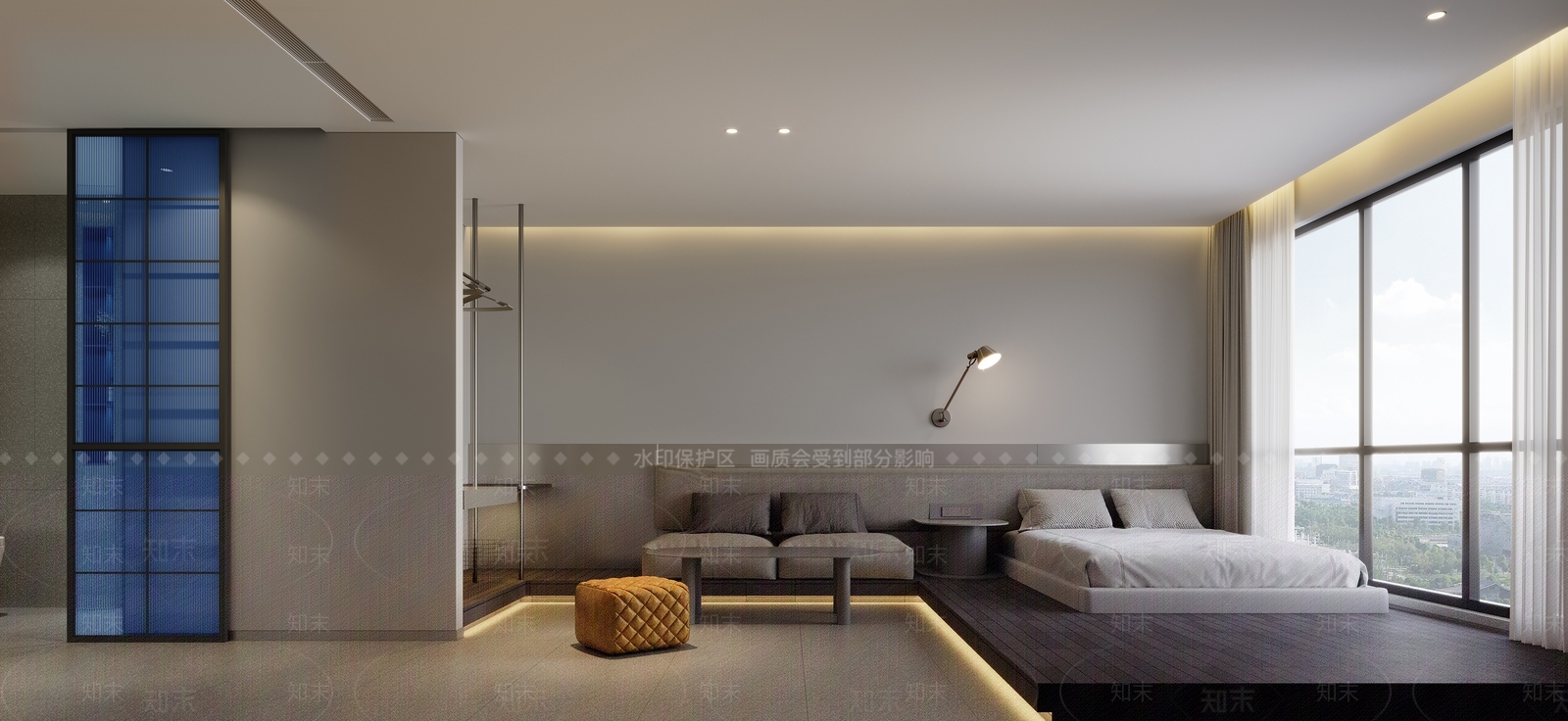 现代风格公寓房3D模型下载【ID:1161099491】