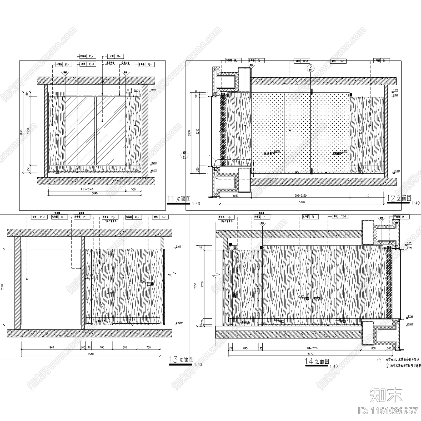 现代轻奢北京万科通州核心区大都会滨江公寓室内家装cad施工图下载【ID:1161099957】