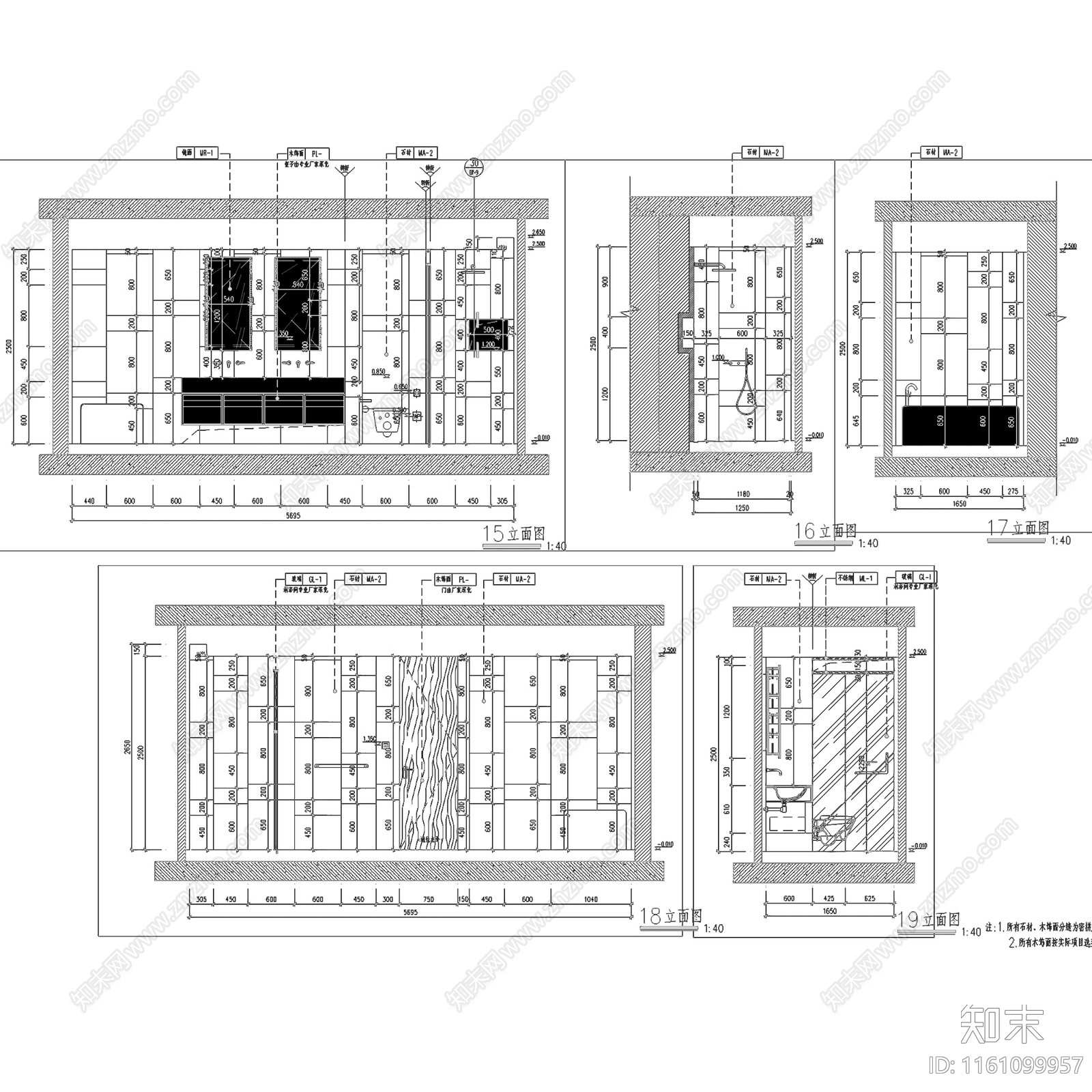 现代轻奢北京万科通州核心区大都会滨江公寓室内家装cad施工图下载【ID:1161099957】