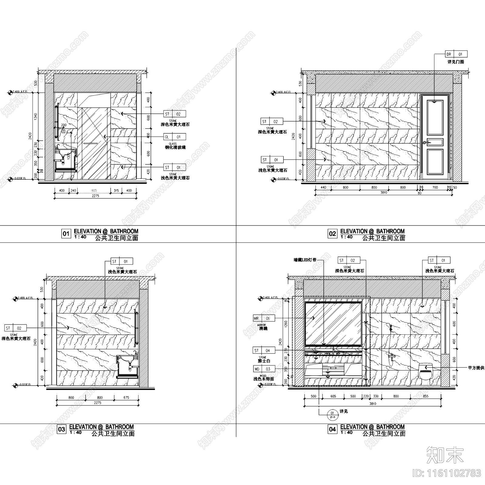 现代中式广州东晖名苑三室两厅两卫大平层室内家装cad施工图下载【ID:1161102783】