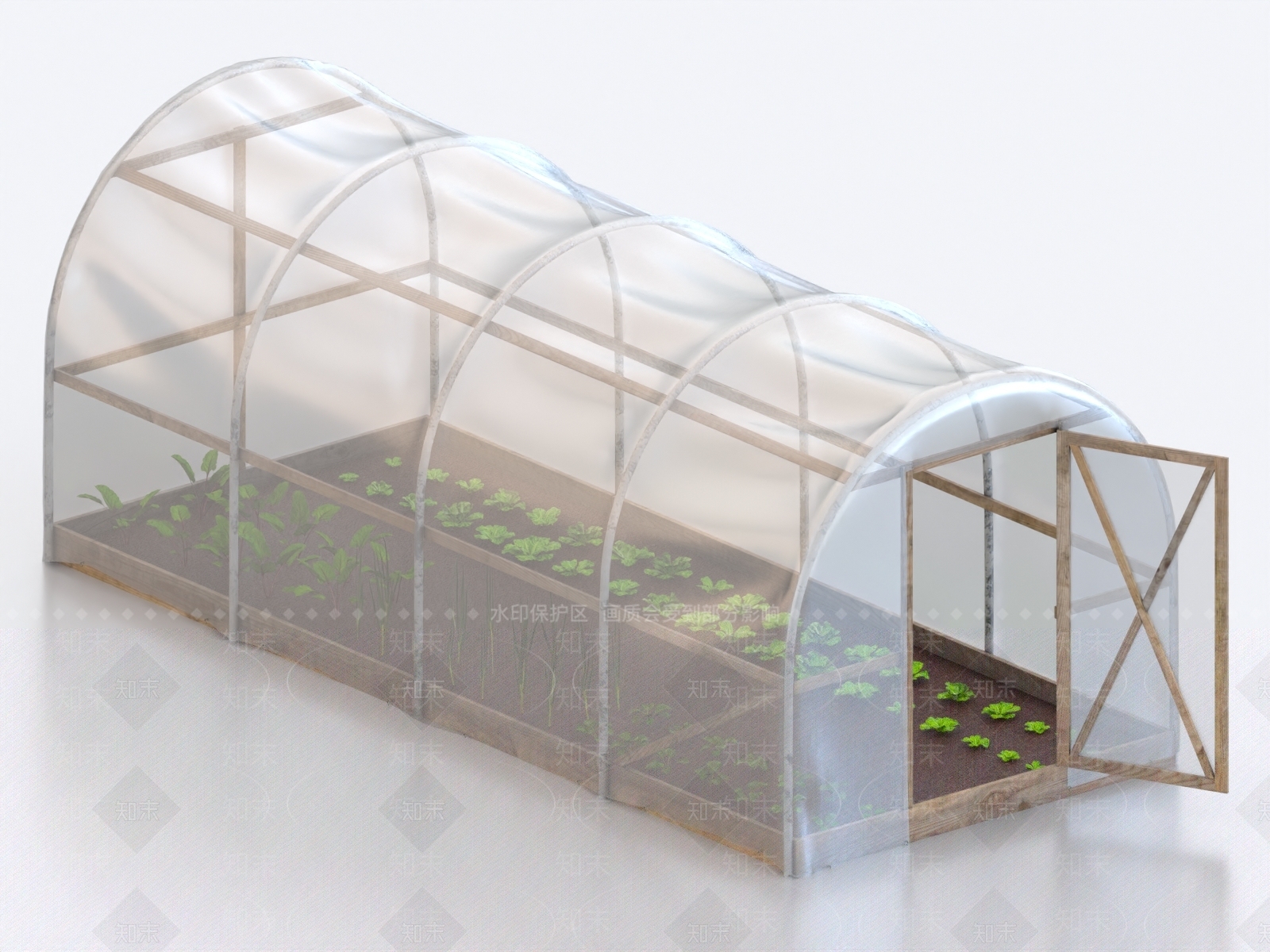 温室大棚3D模型下载【ID:1161104752】