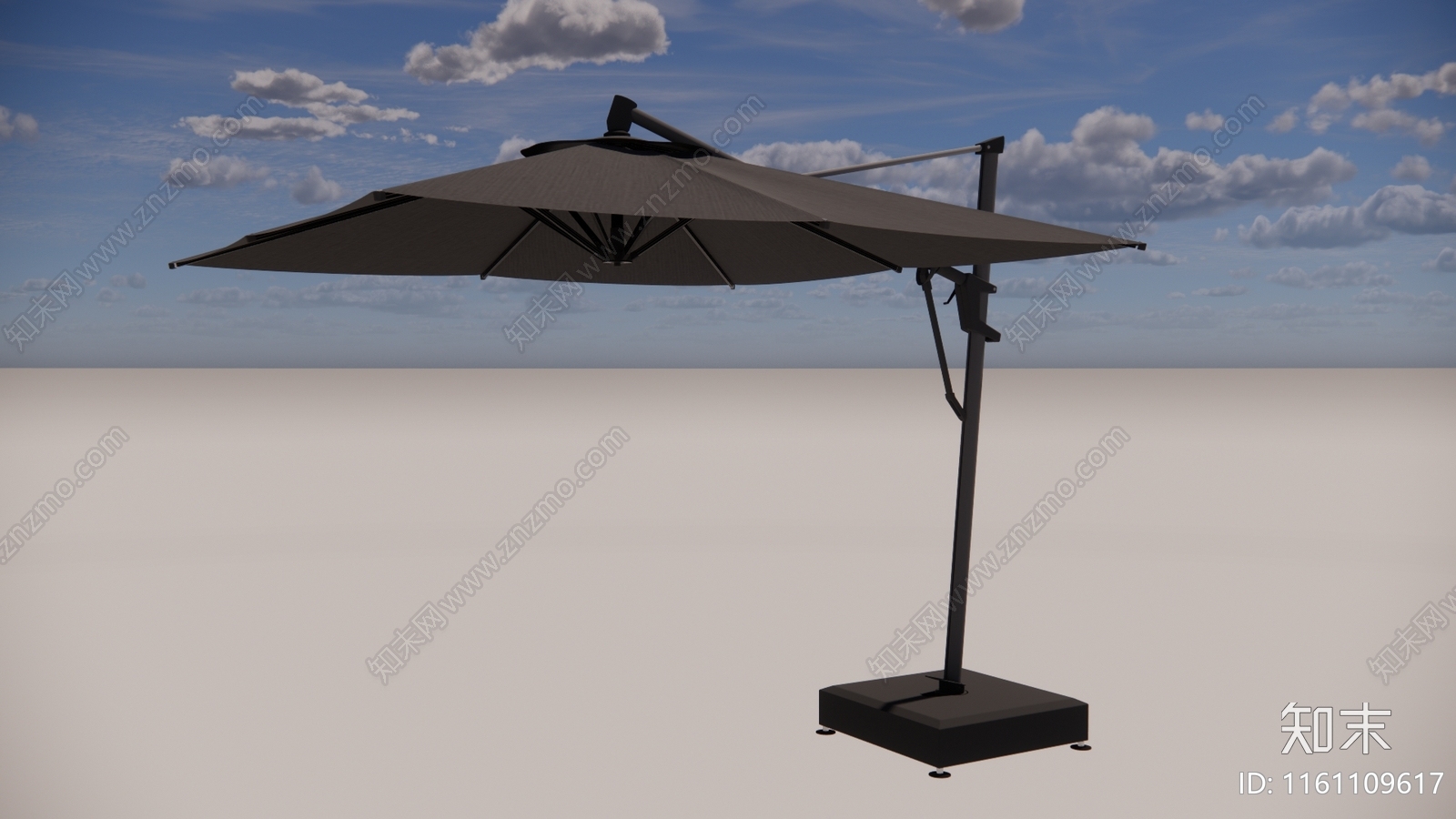 现代户外遮阳伞SU模型下载【ID:1161109617】