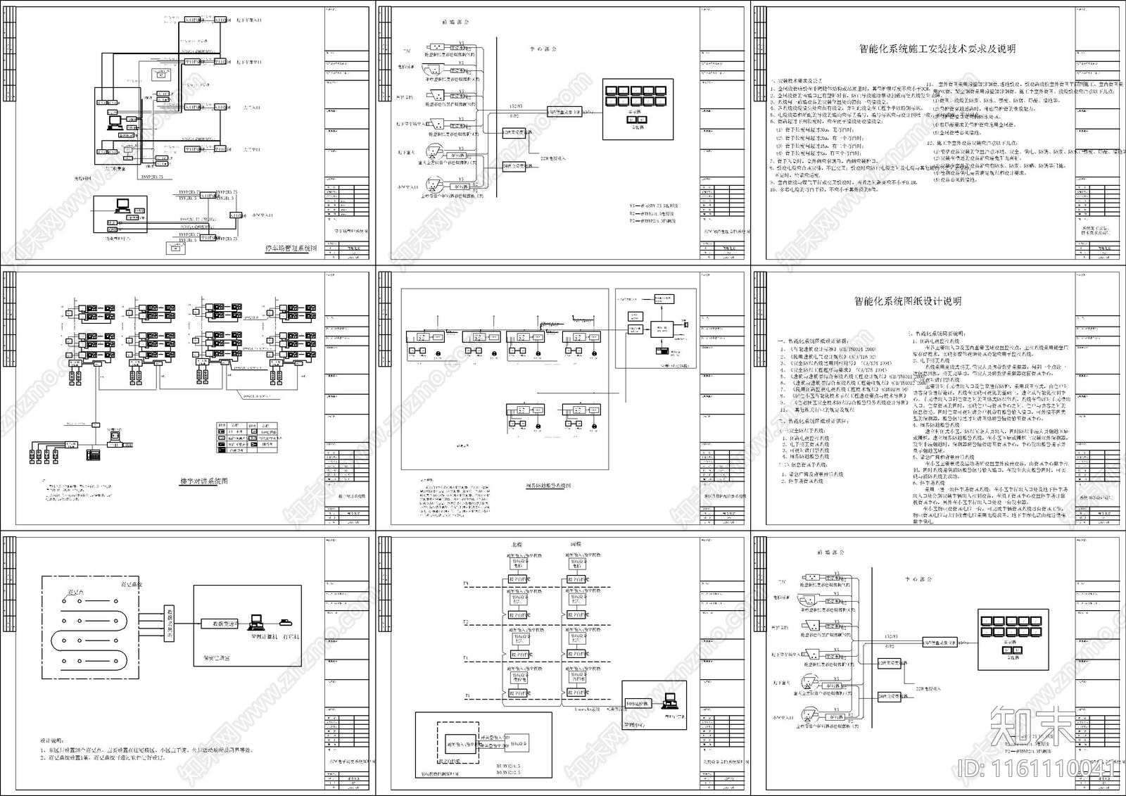 小区安防监控系统图施工图下载【ID:1161110041】