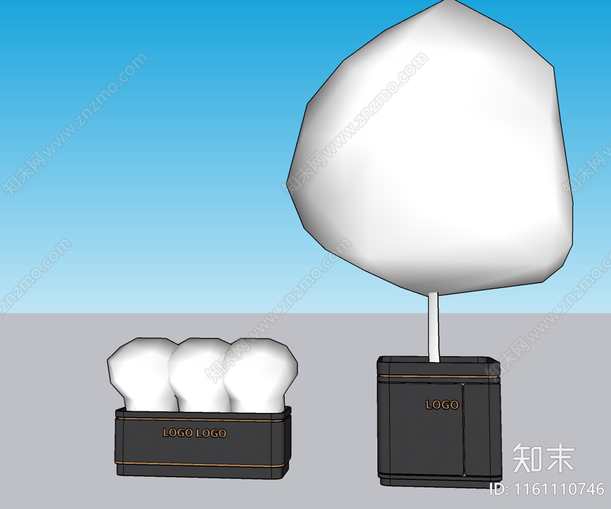 现代花箱SU模型下载【ID:1161110746】
