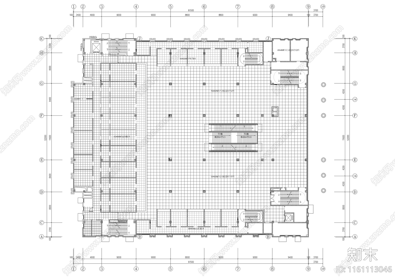 学校大型食堂cad施工图下载【ID:1161113046】