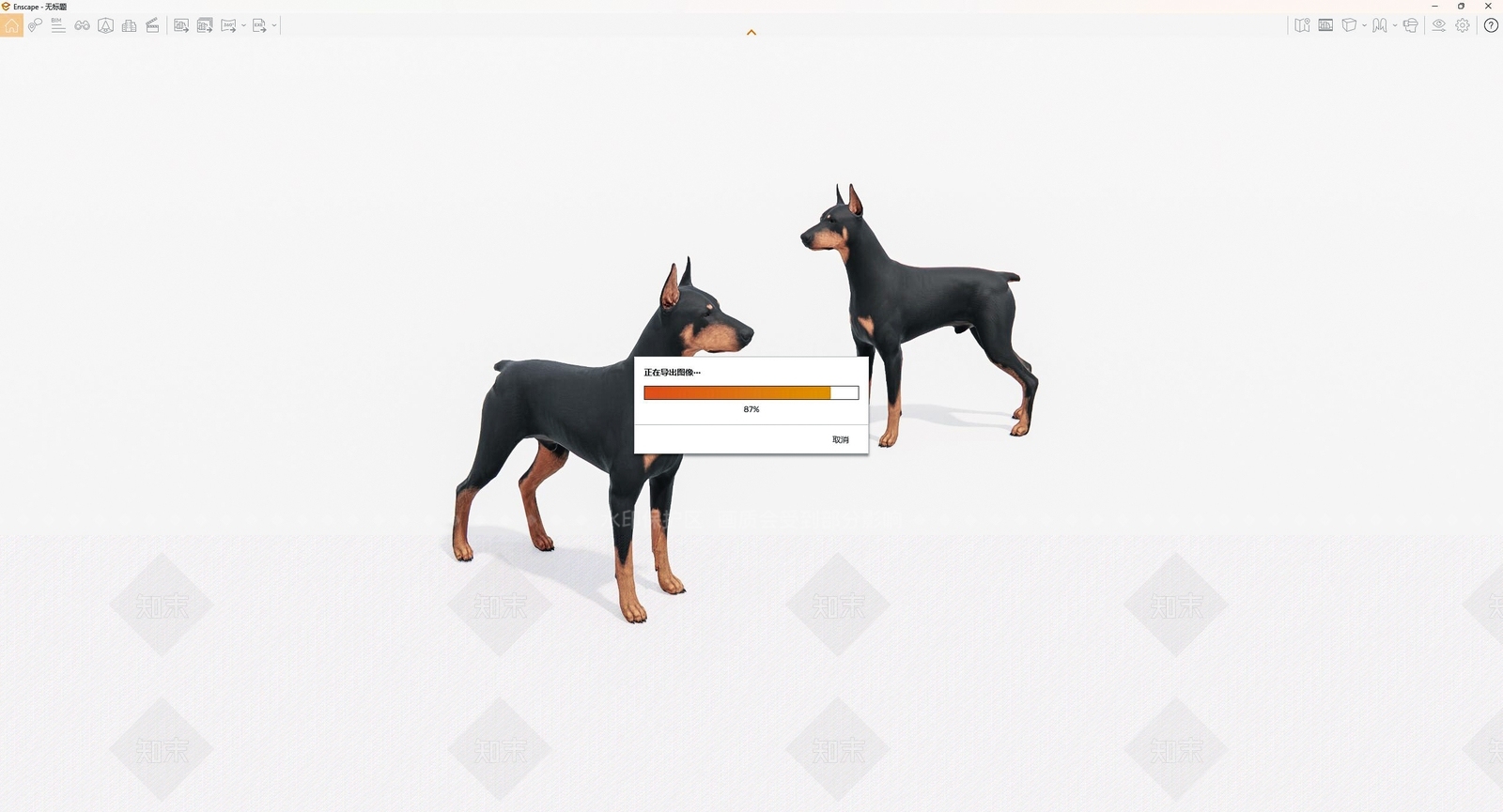 杜宾犬SU模型下载【ID:1161116179】