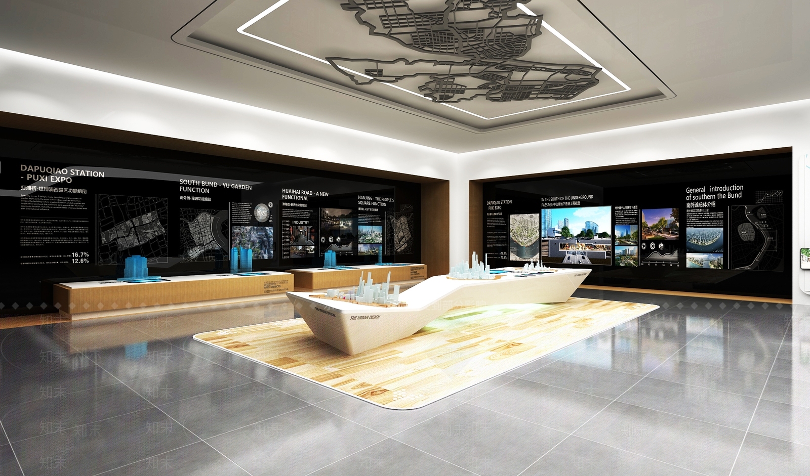 现代城市规划展厅3D模型下载【ID:1161118912】