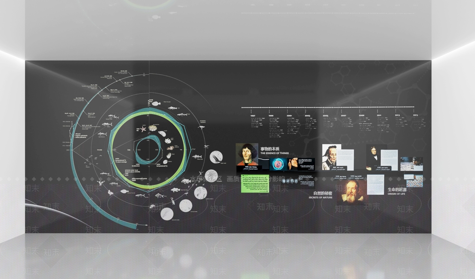 现代文化图文展厅3D模型下载【ID:1161118926】