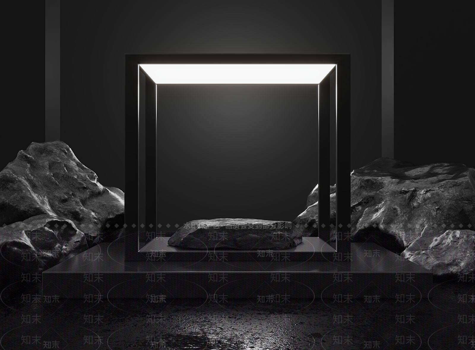 现代静物展示台3D模型下载【ID:1161119475】